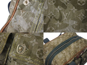 LOUIS VUITTON ルイヴィトン ジャスミン ハンドバッグ M95772 モノグラモフラージュ デニム カーキ 村上隆 廃盤 美品 中古 4c073579