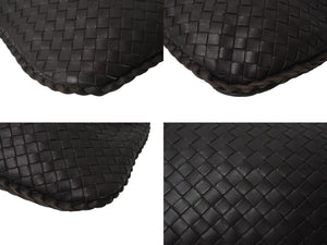 BOTTEGA VENETA ボッテガヴェネタ イントレチャート ホーボー ワンショルダーバッグ レザー ブラウン ゴールド金具 115653 美品 中古 4c073581