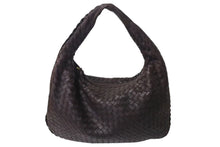 Load image into Gallery viewer, BOTTEGA VENETA ボッテガヴェネタ イントレチャート ホーボー ワンショルダーバッグ レザー ブラウン ゴールド金具 115653 美品 中古 4c073582