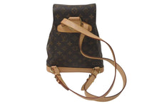 Load image into Gallery viewer, 極美品 LOUIS VUITTON ルイヴィトン モンスリMM バックパック リュック M51136 PVC レザー ブラウン ゴールド金具 中古 4c073585