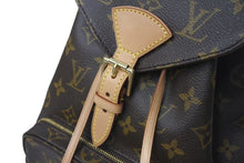 Load image into Gallery viewer, 極美品 LOUIS VUITTON ルイヴィトン モンスリMM バックパック リュック M51136 PVC レザー ブラウン ゴールド金具 中古 4c073585