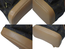 Load image into Gallery viewer, 極美品 LOUIS VUITTON ルイヴィトン モンスリMM バックパック リュック M51136 PVC レザー ブラウン ゴールド金具 中古 4c073585