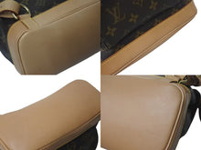 Load image into Gallery viewer, 極美品 LOUIS VUITTON ルイヴィトン モンスリMM バックパック リュック M51136 PVC レザー ブラウン ゴールド金具 中古 4c073585