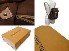 Load image into Gallery viewer, 極美品 LOUIS VUITTON ルイヴィトン モンスリMM バックパック リュック M51136 PVC レザー ブラウン ゴールド金具 中古 4c073585