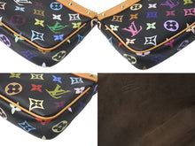 Load image into Gallery viewer, LOUIS VUITTON ルイヴィトン ポシェット アクセソワール アクセサリーポーチ M92648 モノグラムマルチ 村上隆 ブラック 美品 中古 4c073592