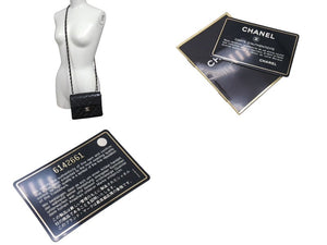極美品 CHANEL シャネル 新型 ミニマトラッセ ブラック 黒 シルバーラムスキン ショルダーバッグ 17cm 6番台 中古 4c073594