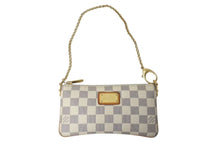 Load image into Gallery viewer, LOUIS VUITTON ルイヴィトン ポーチ チェーン ワンショルダー N60027 ポシェットミラMM ダミエアズール ベージュ 美品 中古 4c073597