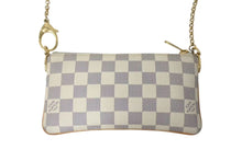Load image into Gallery viewer, LOUIS VUITTON ルイヴィトン ポーチ チェーン ワンショルダー N60027 ポシェットミラMM ダミエアズール ベージュ 美品 中古 4c073597