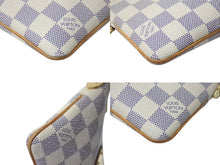 Load image into Gallery viewer, LOUIS VUITTON ルイヴィトン ポーチ チェーン ワンショルダー N60027 ポシェットミラMM ダミエアズール ベージュ 美品 中古 4c073597