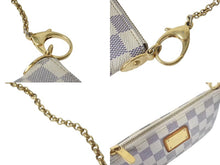 Load image into Gallery viewer, LOUIS VUITTON ルイヴィトン ポーチ チェーン ワンショルダー N60027 ポシェットミラMM ダミエアズール ベージュ 美品 中古 4c073597