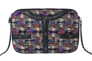 CHANEL シャネル ツイード ガール ココボタン チェーン ショルダーバッグ マルチカラー 23番台 ココマーク ロゴ 美品 中古 4c073598