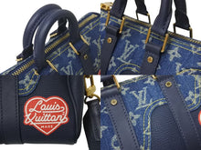 Load image into Gallery viewer, 極美品 LOUIS VUITTON ルイヴィトン × NIGO コラボ キーポルXS ハンドバッグ ストラップ付 M81011 モノグラム ドリップ 中古 4c073599