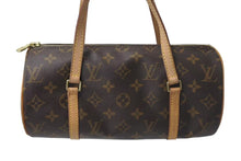 画像をギャラリービューアに読み込む, LOUIS VUITTON ルイヴィトン パピヨンPM 26 筒形 ハンドバック ブラウン モノグラム M51366 美品 中古 4c073603
