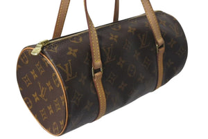 LOUIS VUITTON ルイヴィトン パピヨンPM 26 筒形 ハンドバック ブラウン モノグラム M51366 美品 中古 4c073603