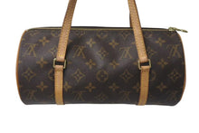 画像をギャラリービューアに読み込む, LOUIS VUITTON ルイヴィトン パピヨンPM 26 筒形 ハンドバック ブラウン モノグラム M51366 美品 中古 4c073603