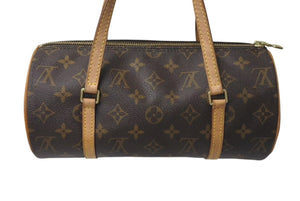 LOUIS VUITTON ルイヴィトン パピヨンPM 26 筒形 ハンドバック ブラウン モノグラム M51366 美品 中古 4c073603