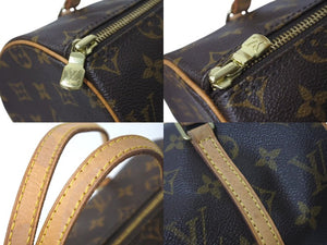 LOUIS VUITTON ルイヴィトン パピヨンPM 26 筒形 ハンドバック ブラウン モノグラム M51366 美品 中古 4c073603