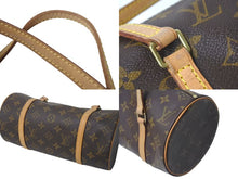 画像をギャラリービューアに読み込む, LOUIS VUITTON ルイヴィトン パピヨンPM 26 筒形 ハンドバック ブラウン モノグラム M51366 美品 中古 4c073603