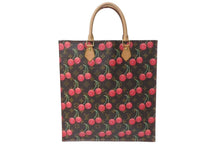 Load image into Gallery viewer, LOUIS VUITTON ルイヴィトン モノグラム チェリー サックプラ トートバッグ ブラウン M95010 村上隆 2005年春夏 美品 中古 4c073606