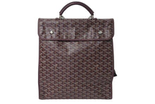 Load image into Gallery viewer, 極美品 GOYARD ゴヤール サンレジェ バックパック ゴヤールディンキャンバス シュヴロッシュカーフスキン バーガンディ シルバー金具 STLEGEMMLTY33CG33P SUT120190 中古 4c073607