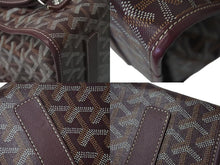 Load image into Gallery viewer, 極美品 GOYARD ゴヤール サンレジェ バックパック ゴヤールディンキャンバス シュヴロッシュカーフスキン バーガンディ シルバー金具 STLEGEMMLTY33CG33P SUT120190 中古 4c073607