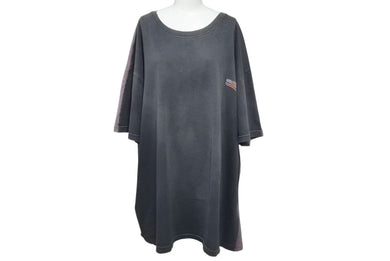 KAPITAL KOUNTRY キャピタル カントリー ボーン プリント 天竺 ビッグTシャツ 2TONE グレー パープル サイズF 美品 中古 4c073608 