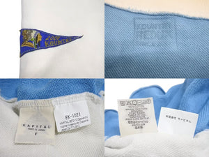 Kapital kountry キャピタル ボーンスウェット トレーナー骨 ホワイト ブルー イエロー EK1139 コットン サイズF 美品 中古 4c073609 