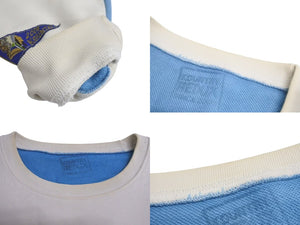 Kapital kountry キャピタル ボーンスウェット トレーナー骨 ホワイト ブルー イエロー EK1139 コットン サイズF 美品 中古 4c073609 