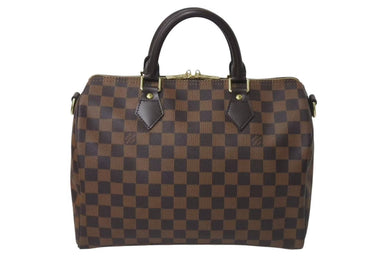 新品同様 LOUIS VUITTON ルイヴィトン スピーディ30 ハンドバッグ ダミエキャンバス N41531 ゴールド金具 ブラウン 中古 4c073613