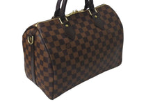 Load image into Gallery viewer, 新品同様 LOUIS VUITTON ルイヴィトン スピーディ30 ハンドバッグ ダミエキャンバス N41531 ゴールド金具 ブラウン 中古 4c073613