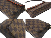 Load image into Gallery viewer, 極美品 LOUIS VUITTON ルイヴィトン ハンドバッグ レコレータ ダミエ N51299 PVC レザー ブラウン ゴールド金具 中古 4c073614