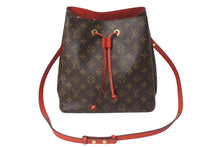 Load image into Gallery viewer, 極美品 LOUIS VUITTON ルイヴィトン モノグラム ネオノエ ショルダーバッグ バケットバッグ コクリコ M44021 ゴールド金具 中古 4c073622