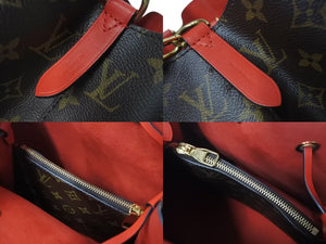 極美品 LOUIS VUITTON ルイヴィトン モノグラム ネオノエ ショルダーバッグ バケットバッグ コクリコ M44021 ゴールド金具 中古 4c073622