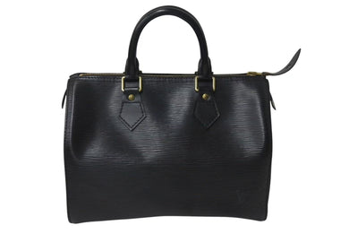LOUIS VUITTON ルイヴィトン スピーディ25 ハンドバッグ M59022 エピレザー ブラック ゴールド金具 美品 中古 4c073623