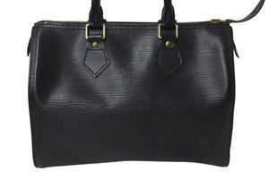LOUIS VUITTON ルイヴィトン スピーディ25 ハンドバッグ M59022 エピレザー ブラック ゴールド金具 美品 中古 4c073623