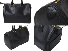 Load image into Gallery viewer, LOUIS VUITTON ルイヴィトン スピーディ25 ハンドバッグ M59022 エピレザー ブラック ゴールド金具 美品 中古 4c073623