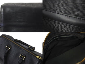 LOUIS VUITTON ルイヴィトン スピーディ25 ハンドバッグ M59022 エピレザー ブラック ゴールド金具 美品 中古 4c073623