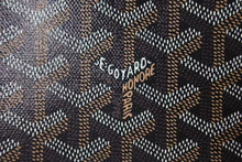 Load image into Gallery viewer, 新品同様 GOYARD ゴヤール セナMM クラッチバッグ SENAT2MMLTY01CL03P ブラック ブラウン PVC レザー 中古 4c073624