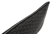 Load image into Gallery viewer, 新品同様 GOYARD ゴヤール セナMM クラッチバッグ SENAT2MMLTY01CL03P ブラック ブラウン PVC レザー 中古 4c073624