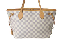 Load image into Gallery viewer, LOUIS VUITTON ルイヴィトン トートバッグ ネヴァーフルPM ダミエアズールキャンバス N41362 ホワイトゴールド金具 美品 中古 4c073628