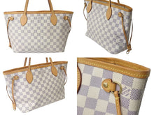Load image into Gallery viewer, LOUIS VUITTON ルイヴィトン トートバッグ ネヴァーフルPM ダミエアズールキャンバス N41362 ホワイトゴールド金具 美品 中古 4c073628