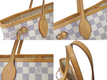 Load image into Gallery viewer, LOUIS VUITTON ルイヴィトン トートバッグ ネヴァーフルPM ダミエアズールキャンバス N41362 ホワイトゴールド金具 美品 中古 4c073628