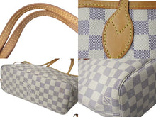 Load image into Gallery viewer, LOUIS VUITTON ルイヴィトン トートバッグ ネヴァーフルPM ダミエアズールキャンバス N41362 ホワイトゴールド金具 美品 中古 4c073628