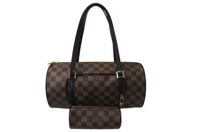 LOUIS VUITTON ルイヴィトン ハンドバッグ パピヨン30 ダミエキャンバス N51303 ブラウン ゴールド金具 美品 中古 4c073633