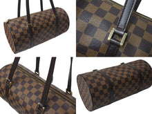 Load image into Gallery viewer, LOUIS VUITTON ルイヴィトン ハンドバッグ パピヨン30 ダミエキャンバス N51303 ブラウン ゴールド金具 美品 中古 4c073633