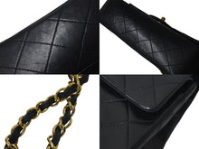Load image into Gallery viewer, CHANEL シャネル マトラッセ23 Wフラップ チェーン ショルダーバッグ ラムスキン 2番台 ブラック ゴールド金具 美品 中古 4c073641
