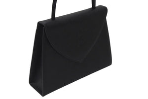 YVES SAINT LAURENT イブサンローラン ハンドバッグ トートバッグ ブランドロゴ レザー ブラック ゴールド金具 美品 中古 4c073644 