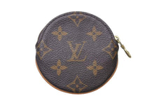 Load image into Gallery viewer, 極美品 LOUIS VUITTON ルイヴィトン コインケース ポルトモネロン モノグラムミニキャンバス ブラウン M61926 円形 中古 4c073646