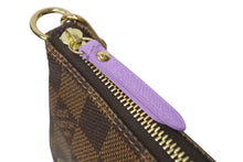 Load image into Gallery viewer, 新品同様 LOUISVUITTON ルイヴィトン イリュストレミニポシェット アクセソワールポーチ N63003 ブラウン パープル ゴールド 中古 4c073647