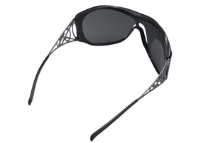 YVES SAINT LAURENT イヴサンローラン サングラス YSL6107/S サイズ125 ブラック プラスチック ラインストーン 美品 中古 4c073650 